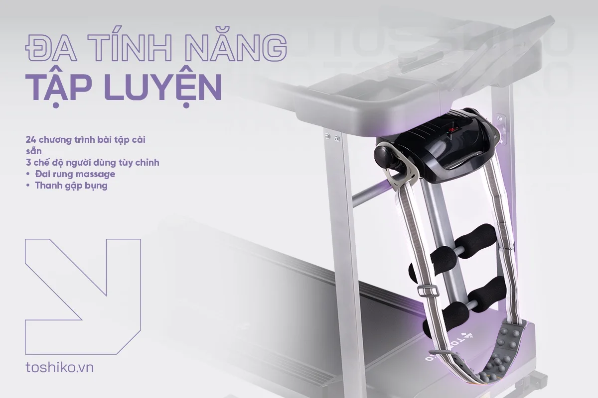 Máy chạy bộ đa năng Toshiko Ultra Storm