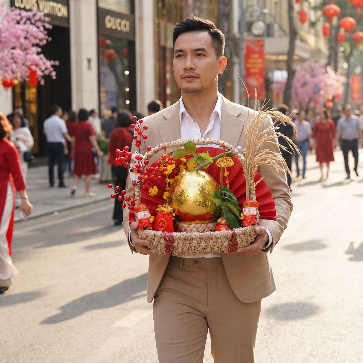 Giỏ Kim Bảo Tụ Lộc.